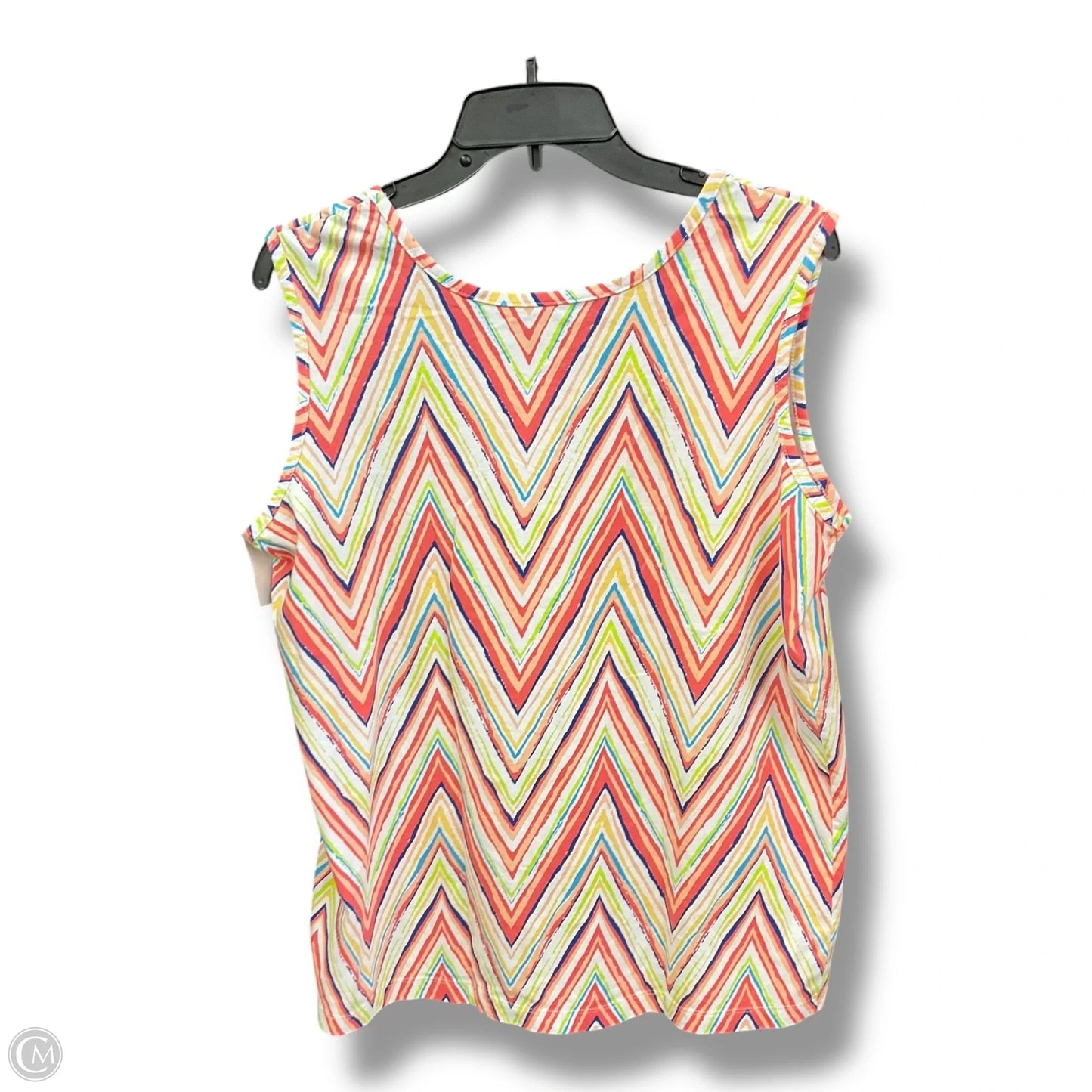 Top Sleeveless By Cme In Multi-colored, Size: 1x