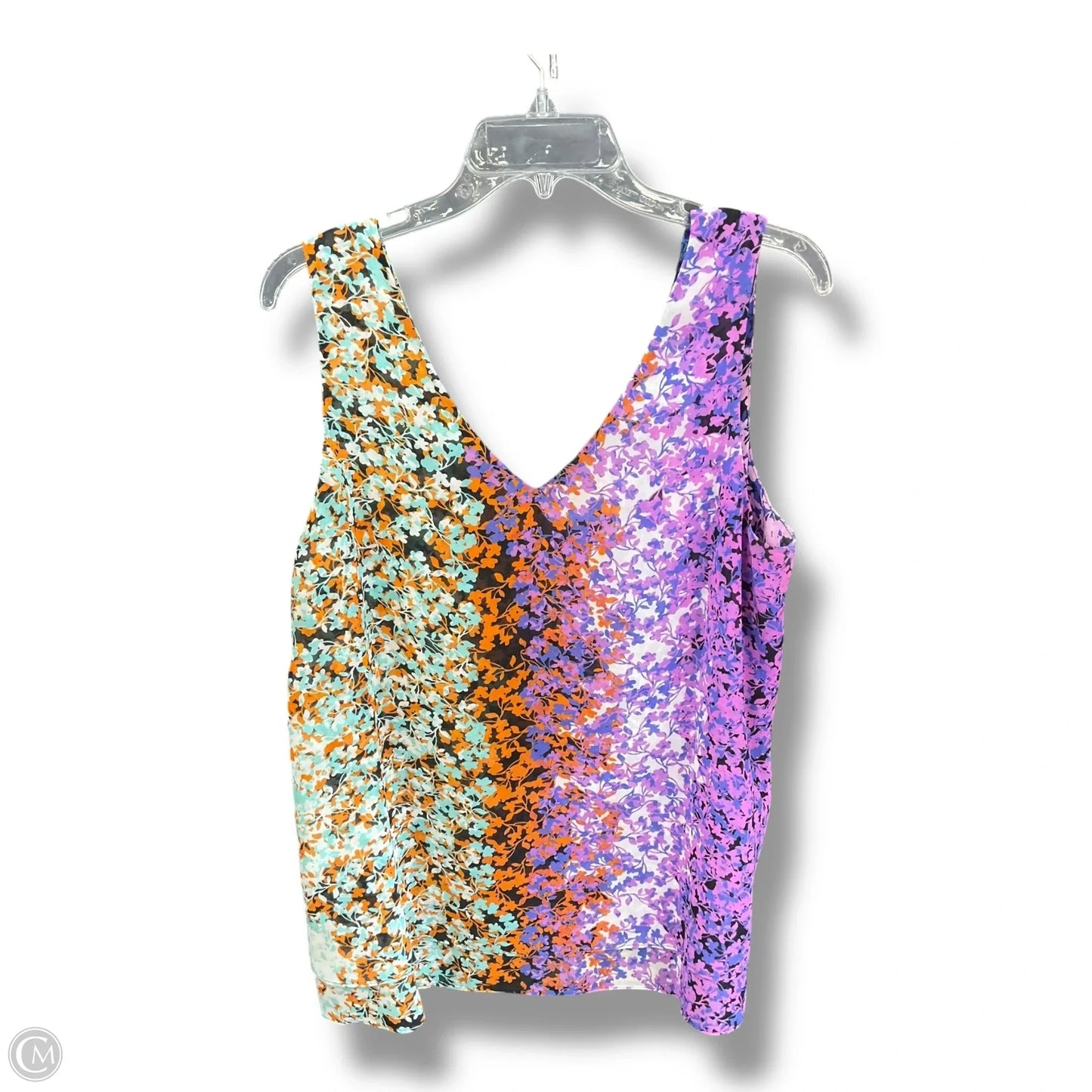 Top Sleeveless By Cabi In Multi-colored, Size: L
