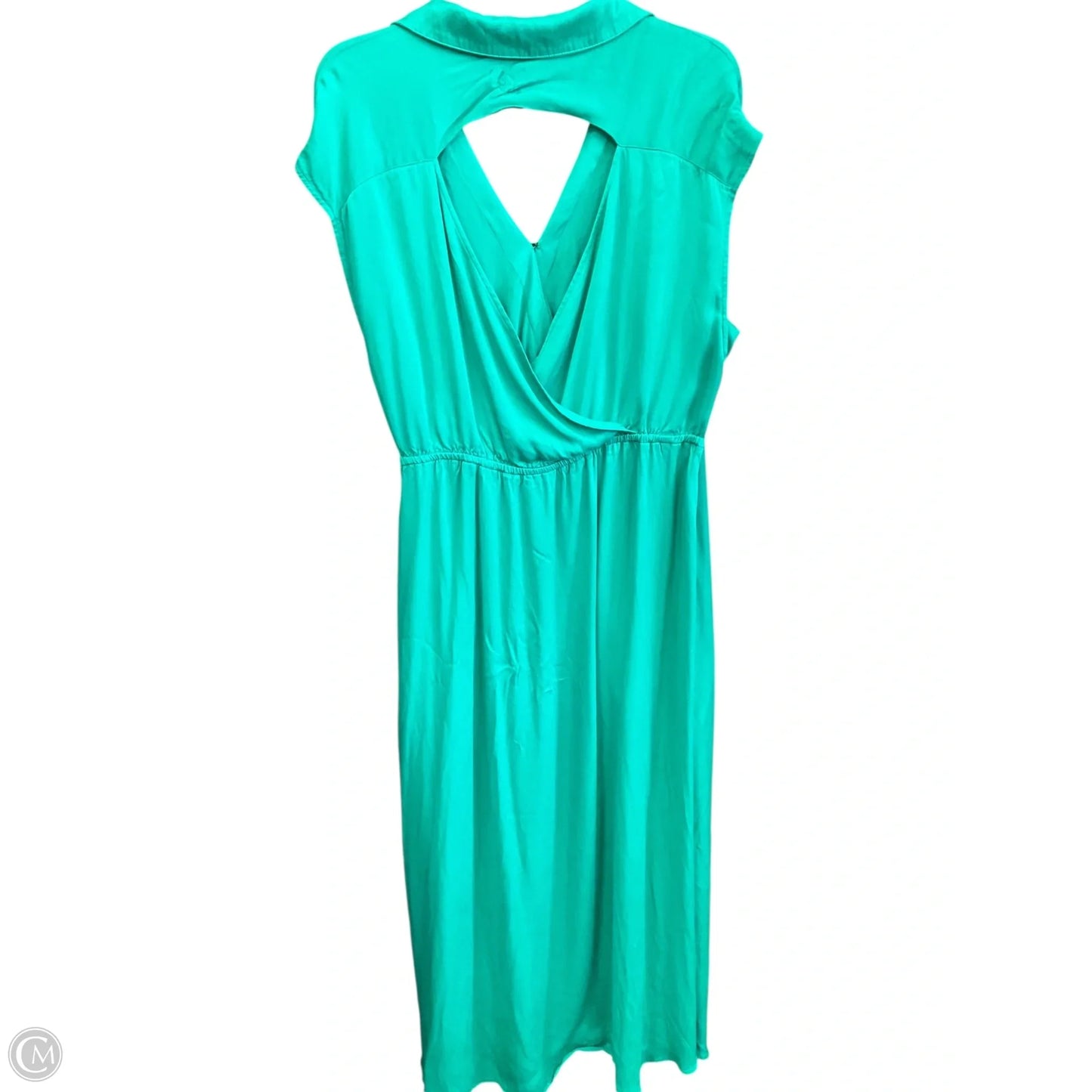 Dress Casual Midi By Anthropologie In Green, Size: 1x