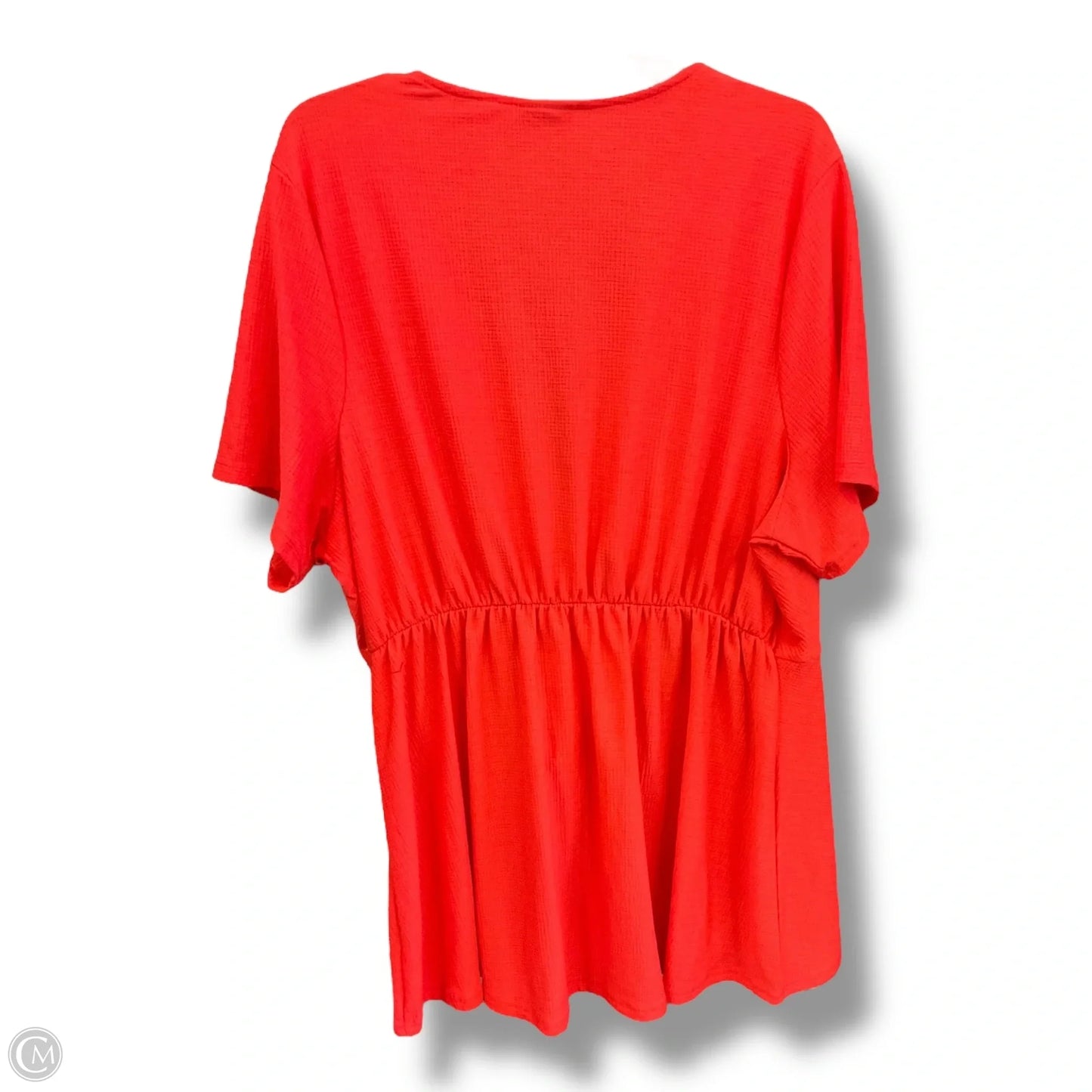 Top Short Sleeve By Torrid In Orange, Size: 3x