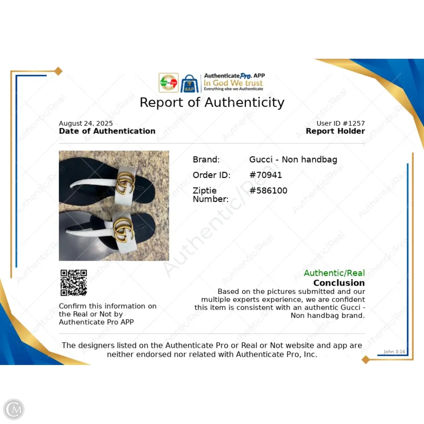 Sandals Luxury Designer By Gucci In Black & White, Size: 6