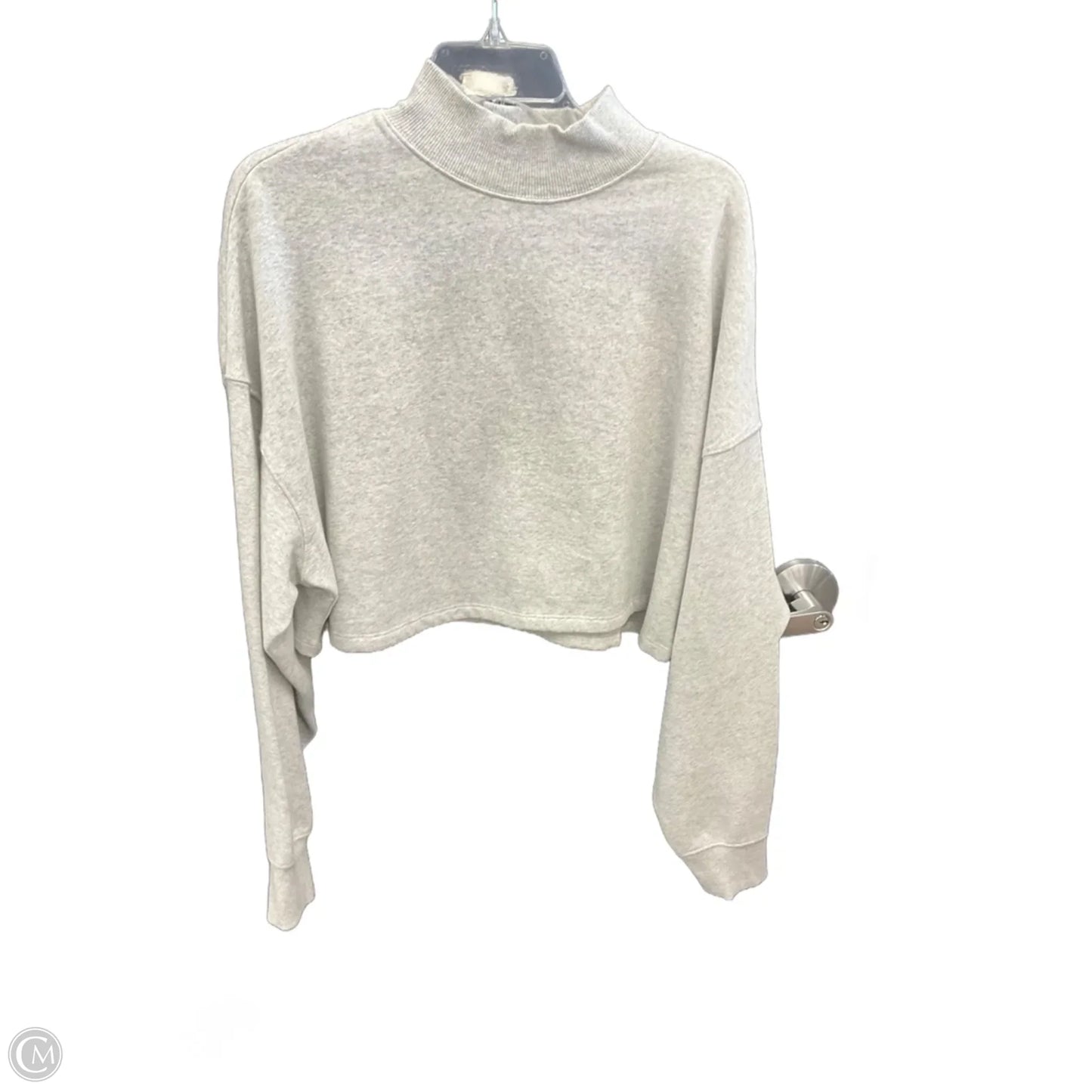 Sweatshirt Crewneck By Express In Grey, Size: M