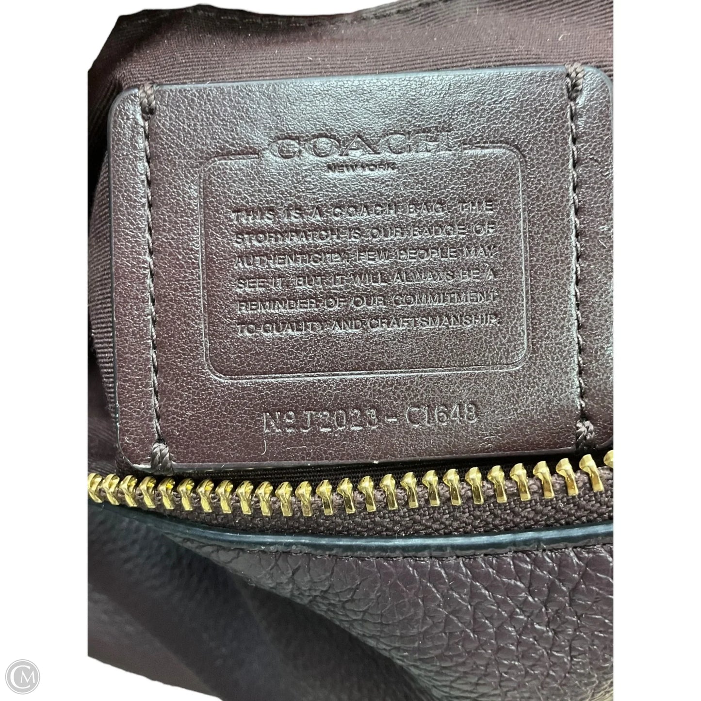 Handbag Designer By Coach, Size: Large