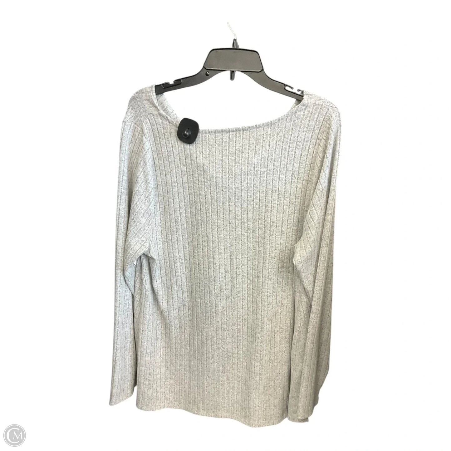 Top Long Sleeve By Lane Bryant In Grey, Size: Xl