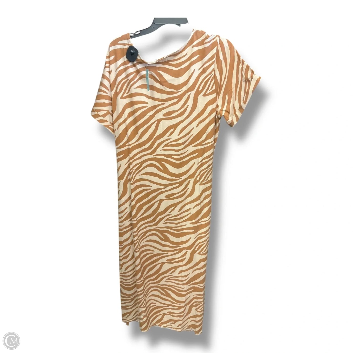 Dress Casual Maxi By Maurices In Brown & Tan, Size: Xxl