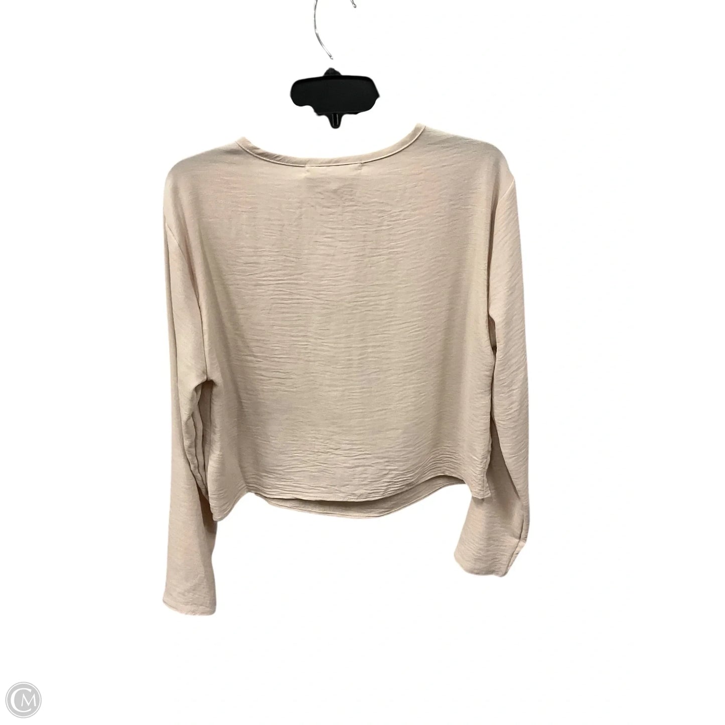 Top Long Sleeve By Clothes Mentor In Tan, Size: S