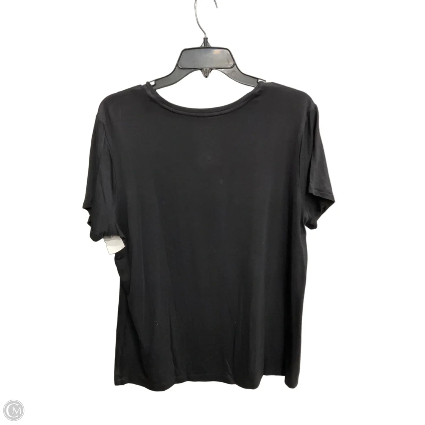 Top Short Sleeve Basic By Nine West Apparel In Black, Size: Xl