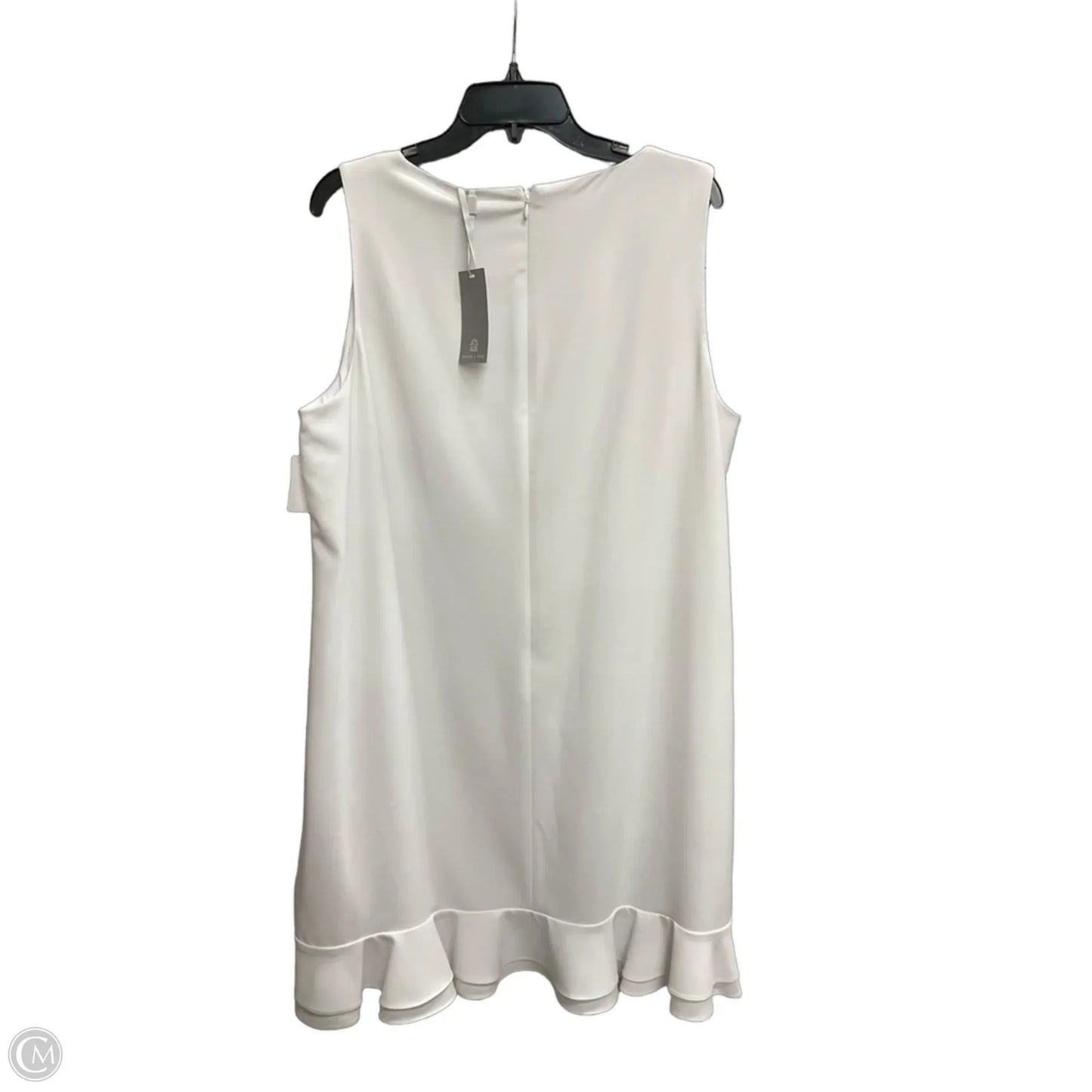 Dress Casual Midi By Preston And New York In White, Size: 1x