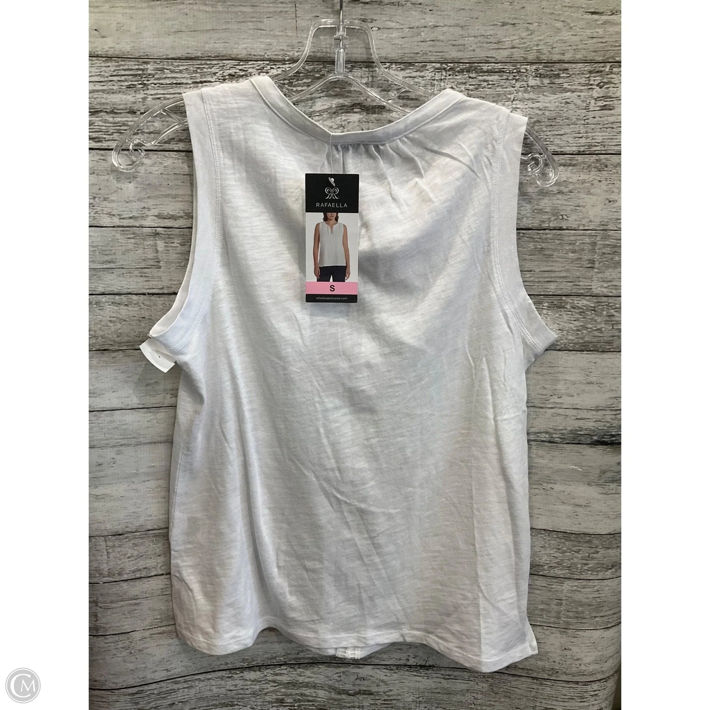 Top Sleeveless By Rafaella In White, Size: S