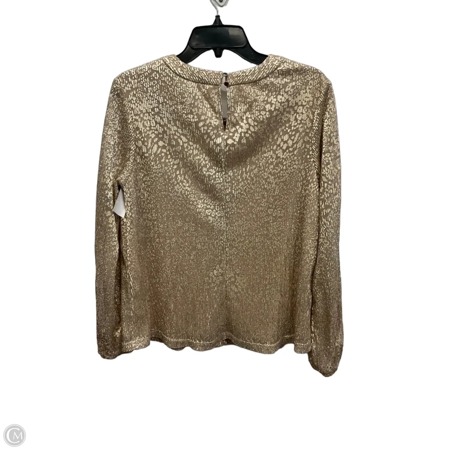 Top Long Sleeve By Cato In Gold, Size: M