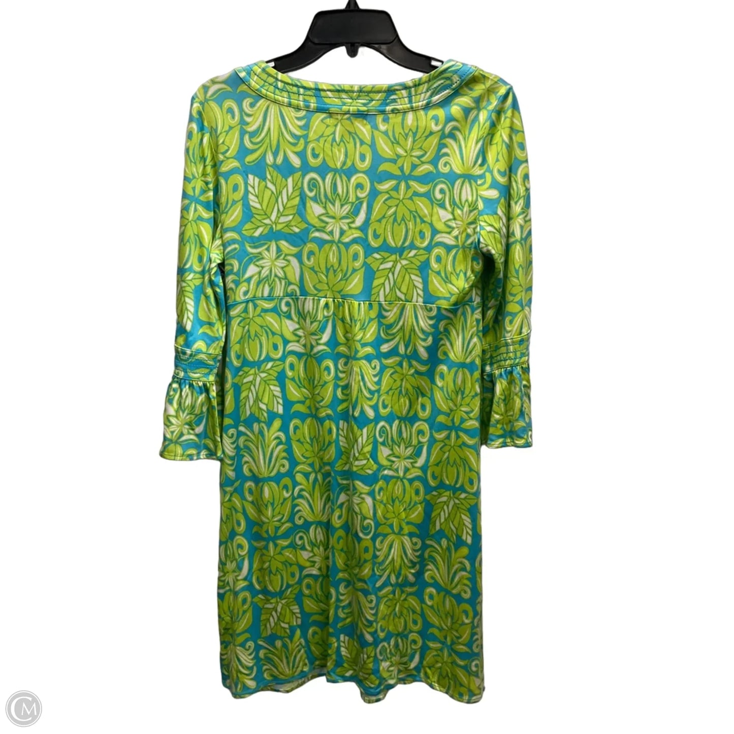 Dress Designer By Lilly Pulitzer In Blue & Green, Size: M