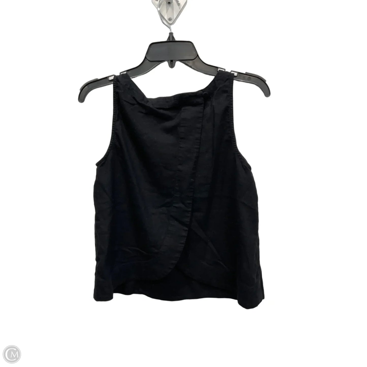 Top Sleeveless By Loft In Black, Size: S