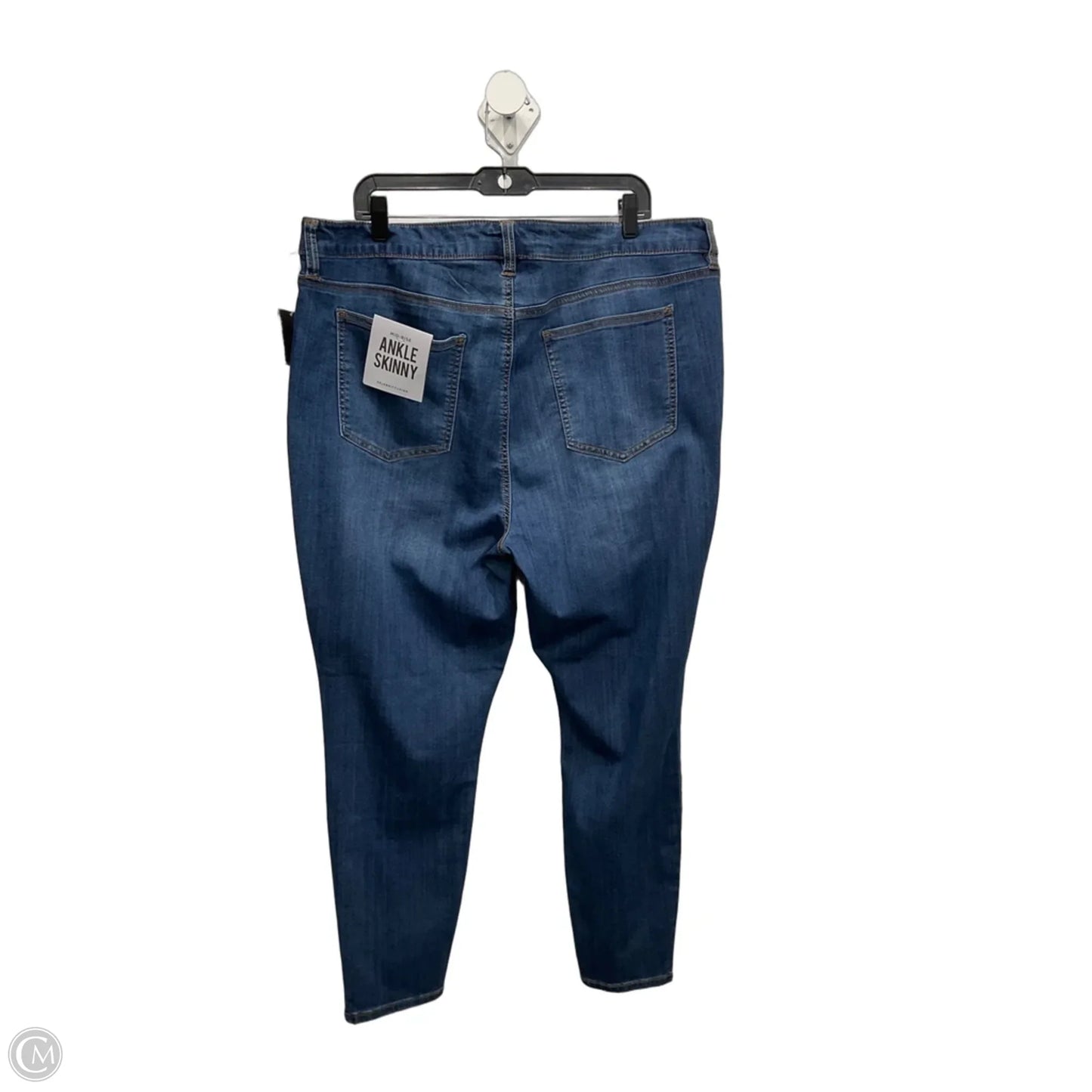 Jeans Skinny By Celebrity Pink In Blue Denim, Size: 20