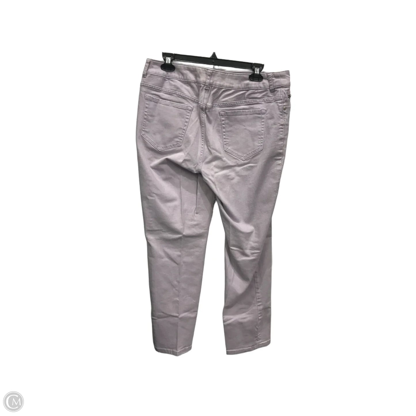 Jeans Straight By Chicos In Purple Denim, Size: 12