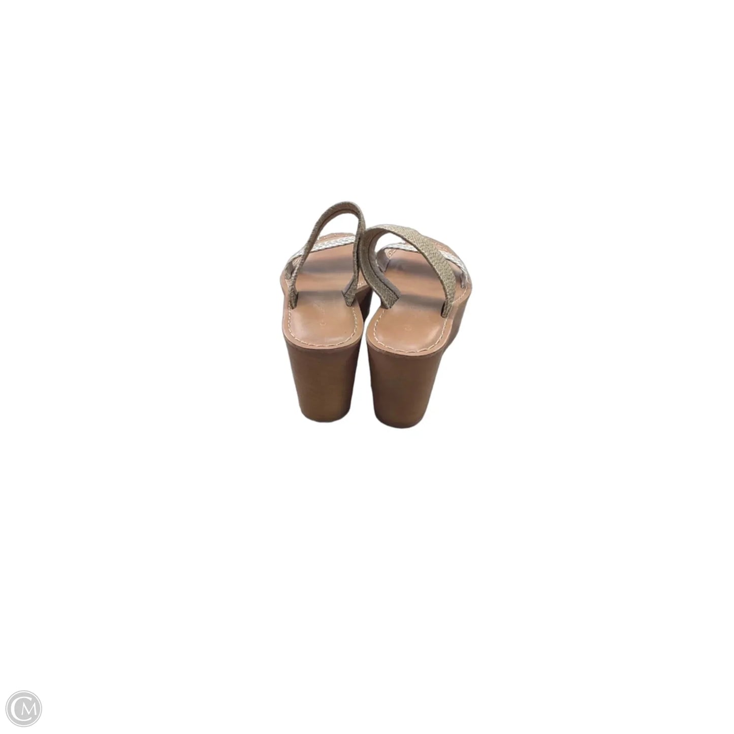 Sandals Heels Wedge By Chinese Laundry In Tan, Size: 8