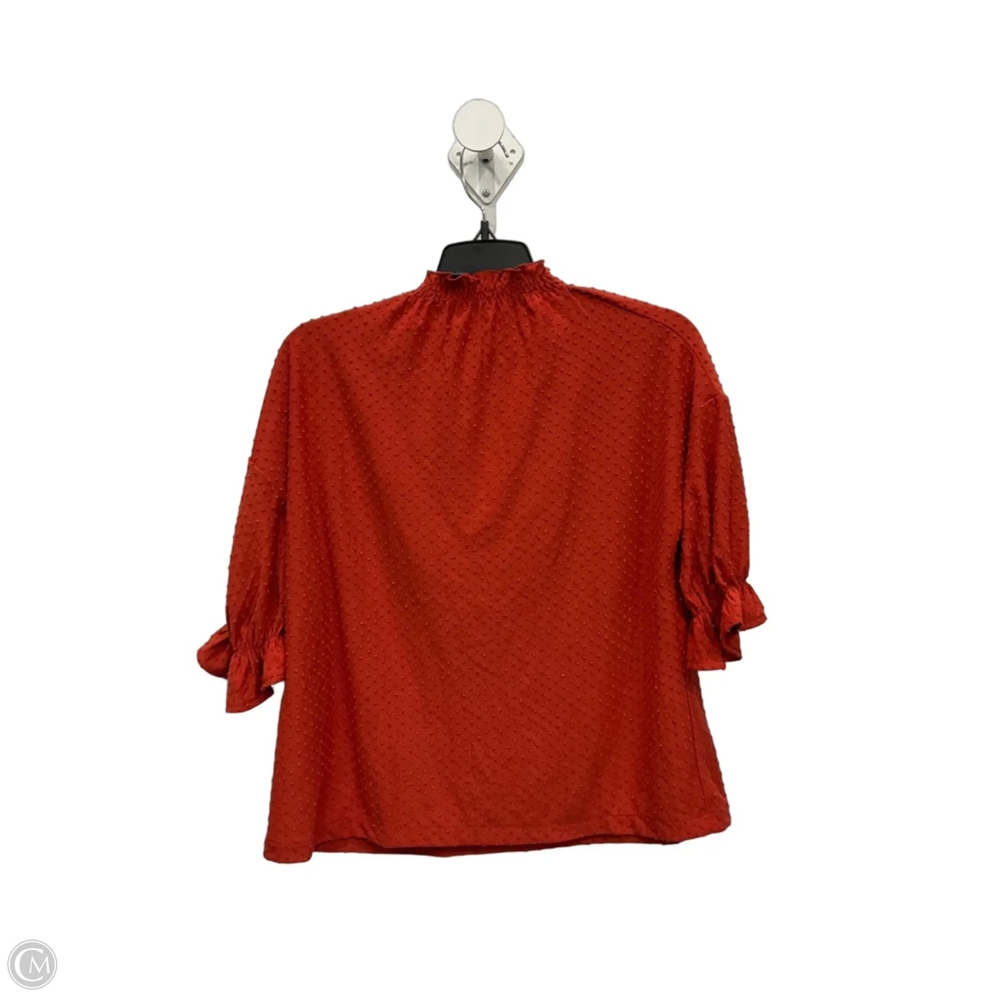 Top 3/4 Sleeve By Madewell In Orange, Size: S