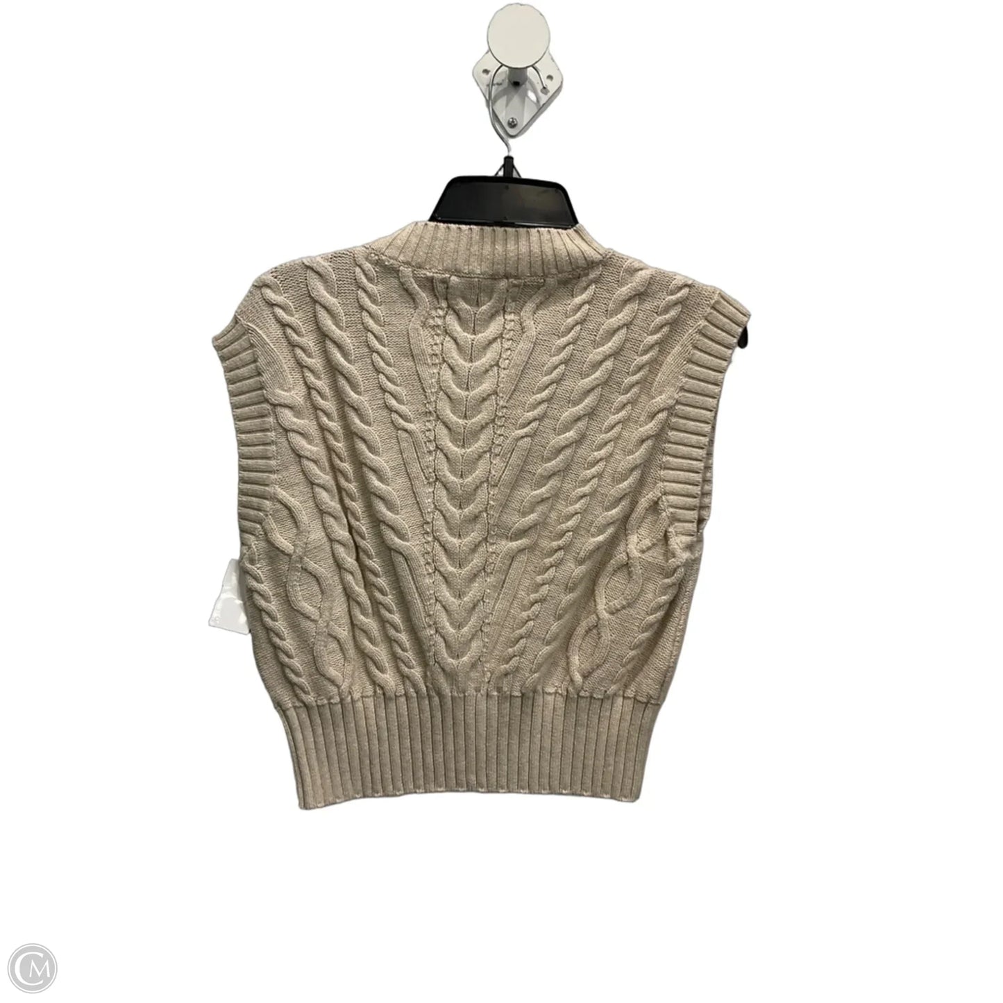 Vest Sweater By Loft In Cream, Size: Xsp