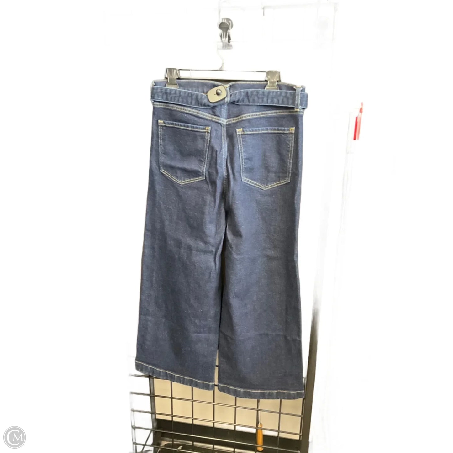 Jeans Wide Leg By Banana Republic In Blue Denim, Size: 8