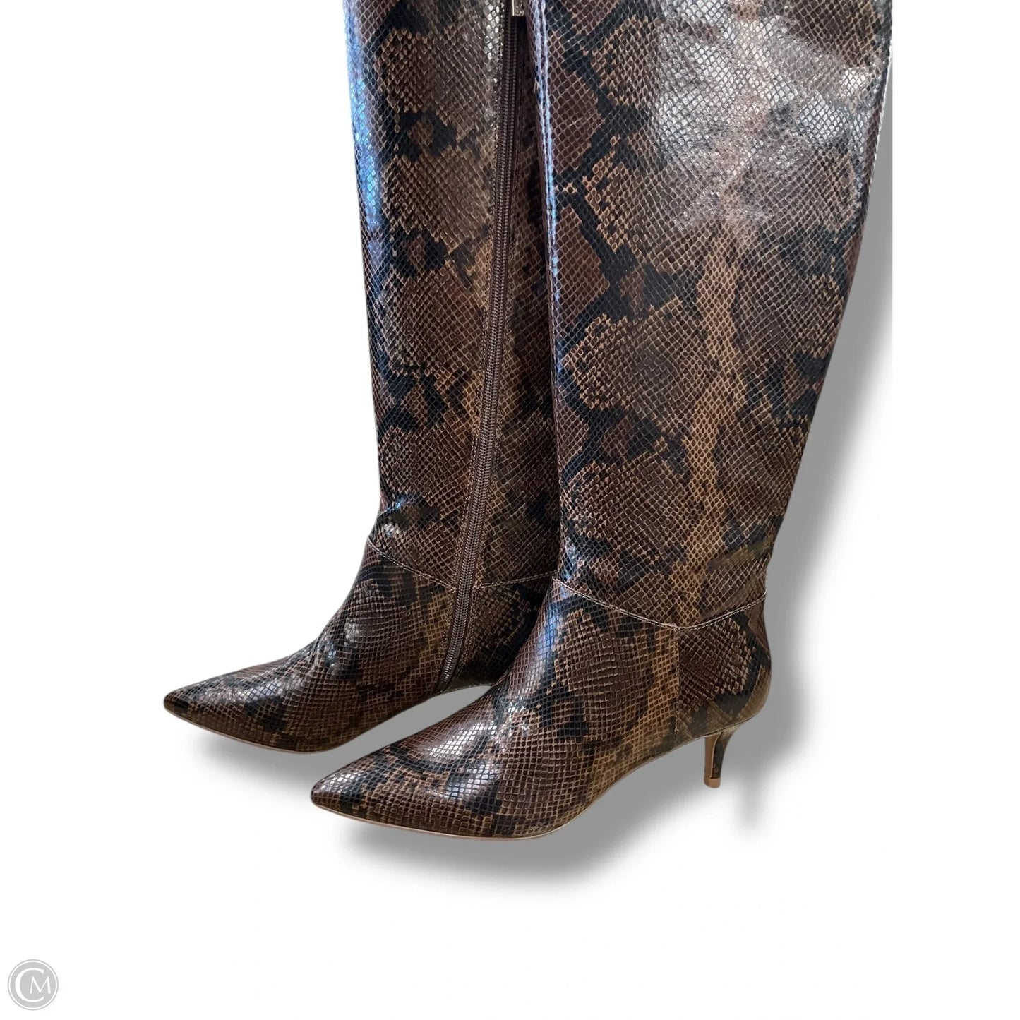 Boots Mid-calf Heels By Jessica Simpson In Animal Print, Size: 8
