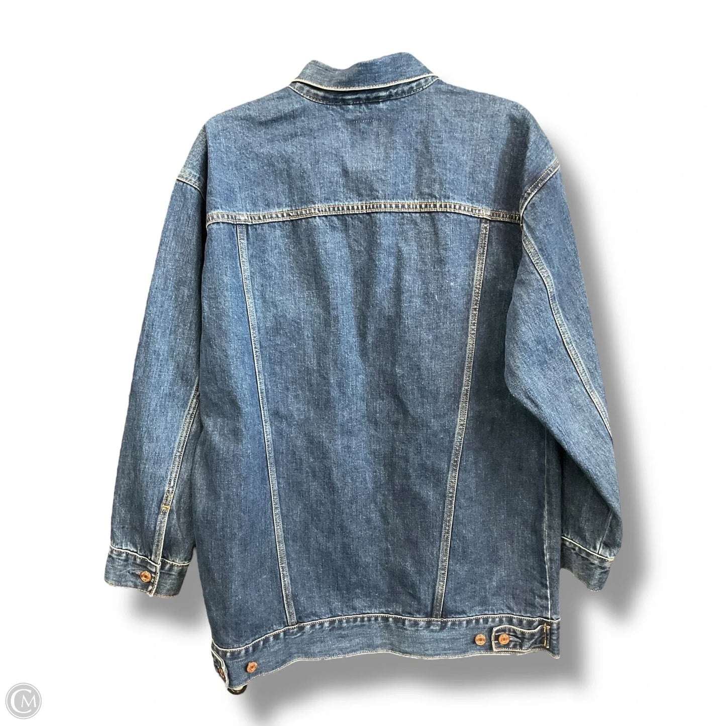 Jacket Denim By Gap In Blue Denim, Size: M