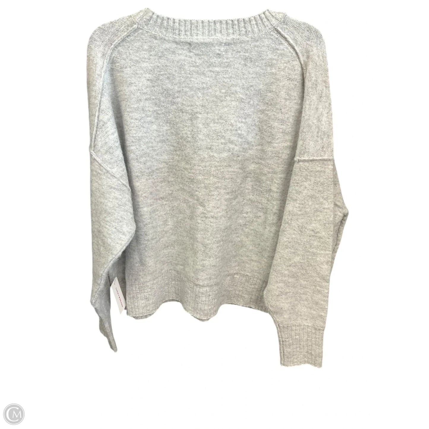 Sweater By Lucky Brand In Grey, Size: Xl