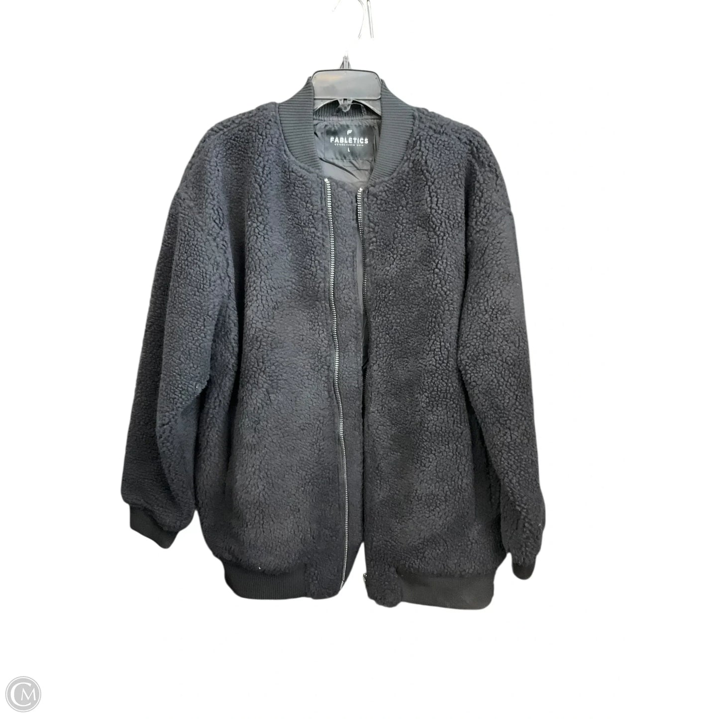 Jacket Faux Fur & Sherpa By Fabletics In Black, Size: L