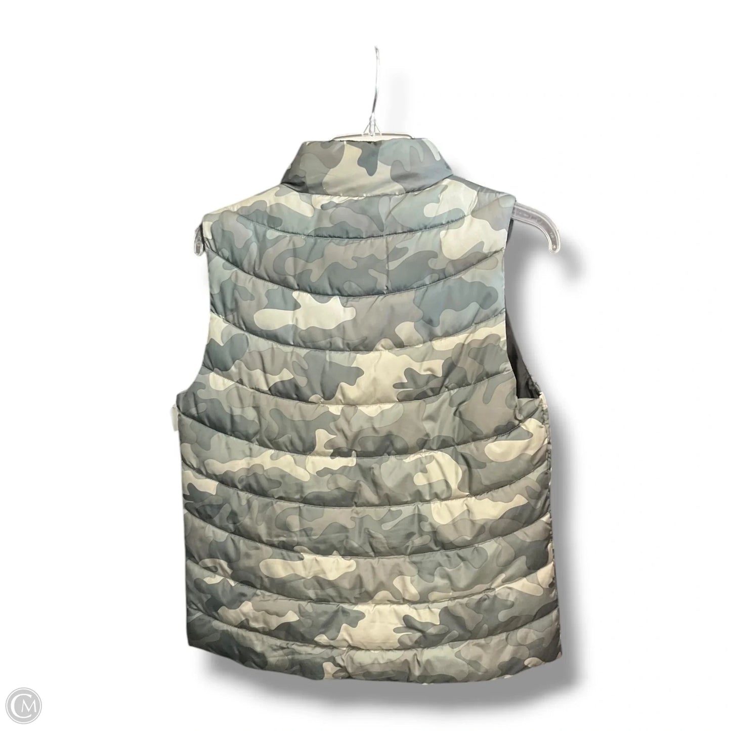 Vest Puffer & Quilted By Gap In Camouflage Print, Size: S