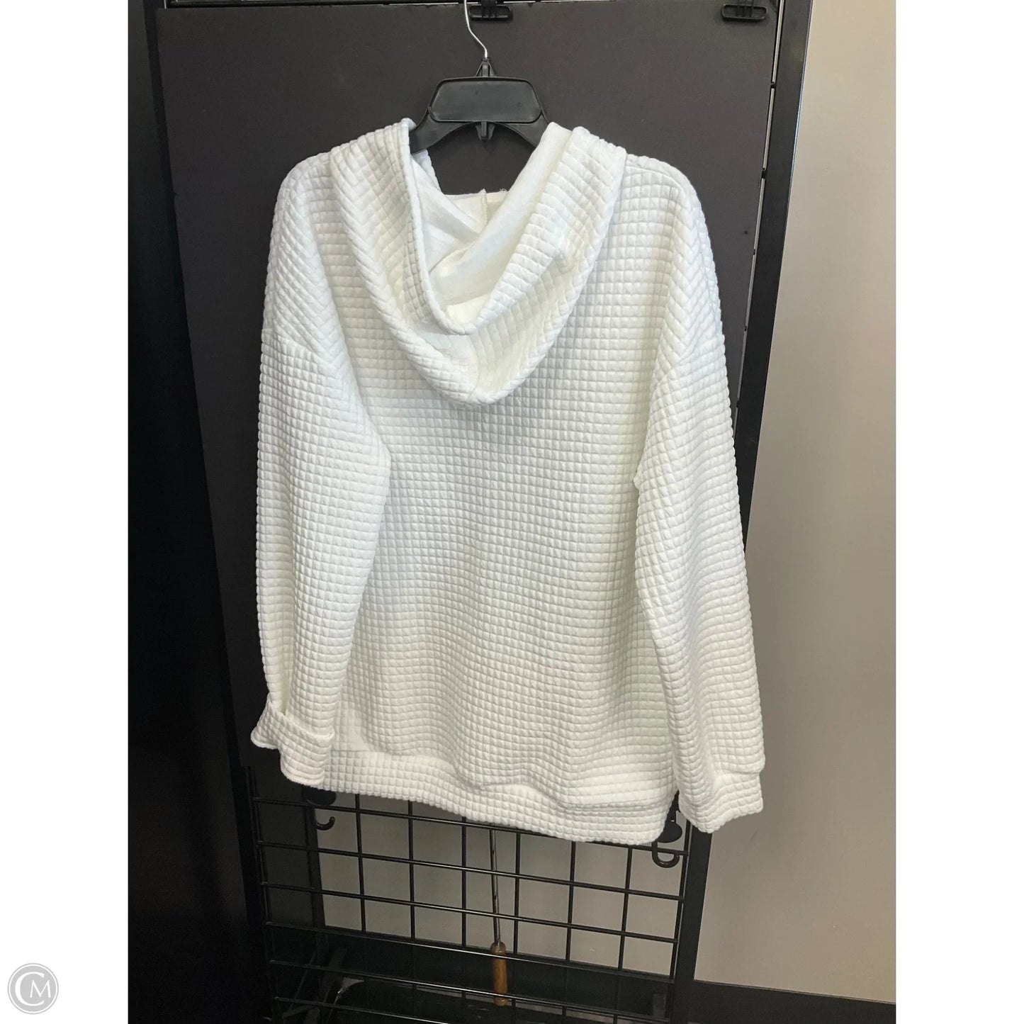 Sweatshirt Hoodie By Clothes Mentor In White, Size: Xl