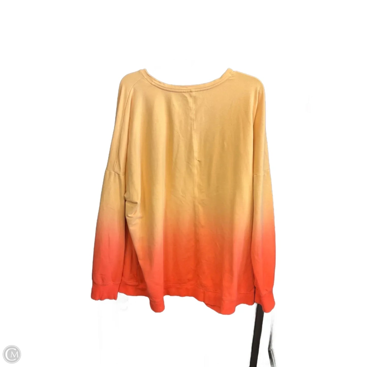 Sweatshirt Crewneck By Tek Gear In Orange, Size: 3x