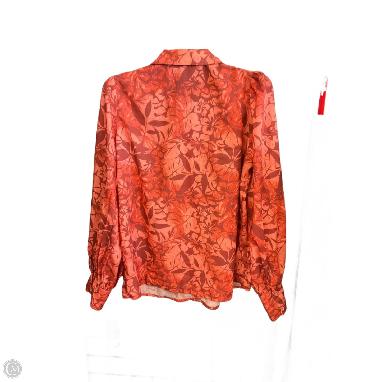 Blouse Sleeveless By Fashion Nova In Orange, Size: S