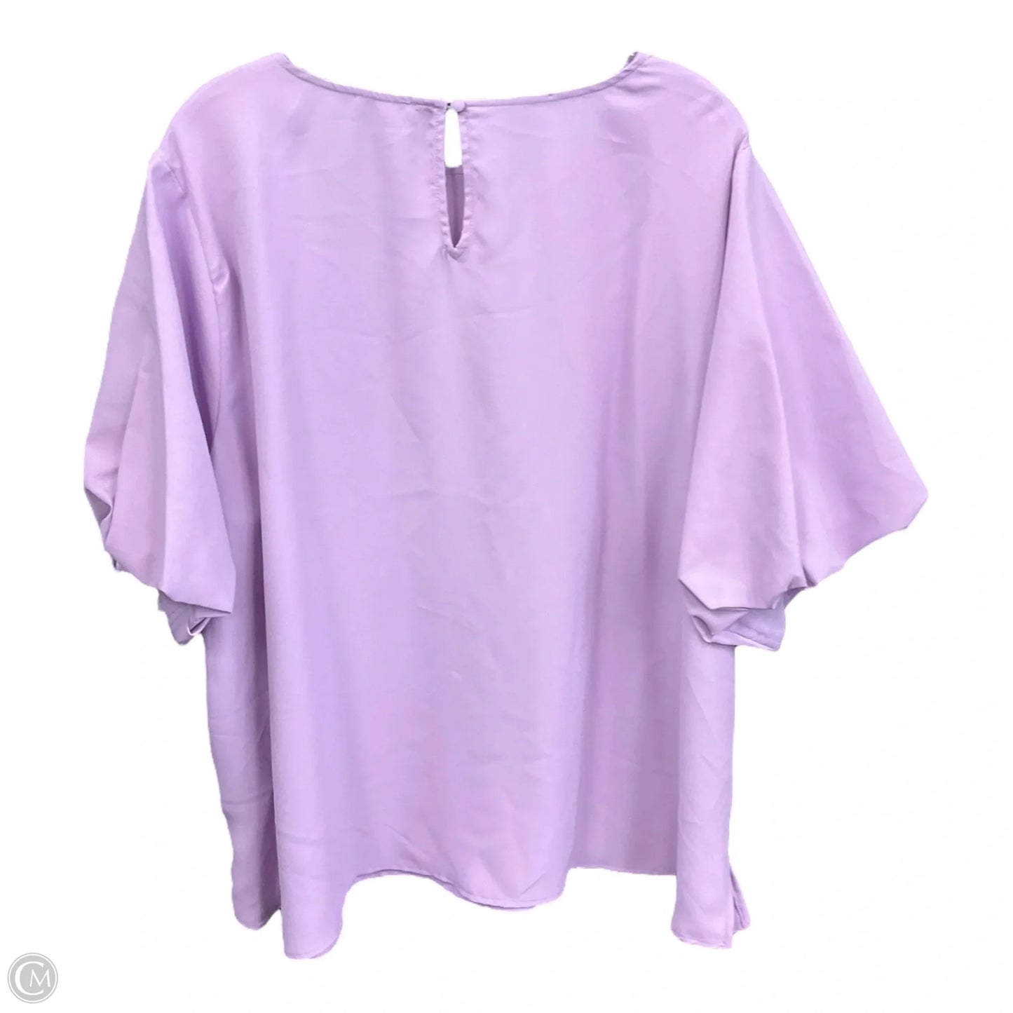 Top Short Sleeve By Vince Camuto In Purple, Size: 3x