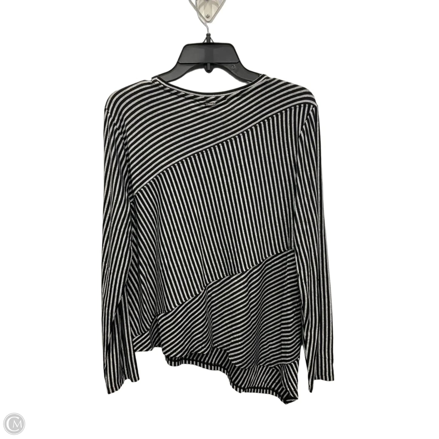 Top Long Sleeve By Dkny In Black, Size: L