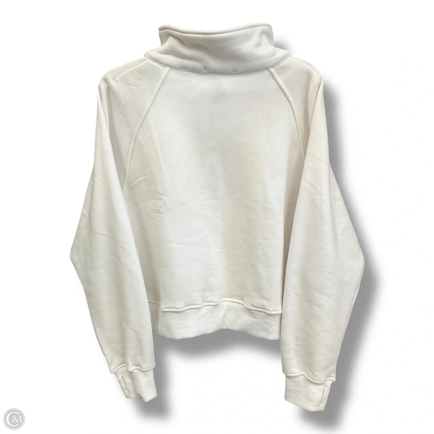 Athletic Sweatshirt Collar By Automet In White, Size: Xl