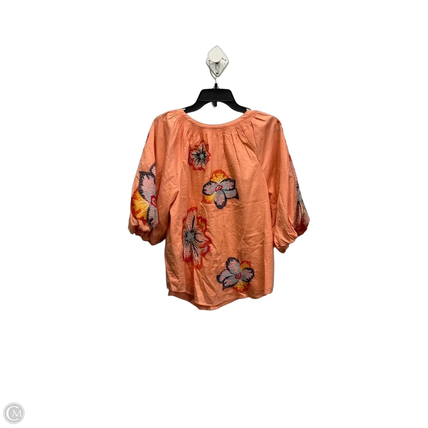 Top 3/4 Sleeve By Maeve In Coral, Size: L