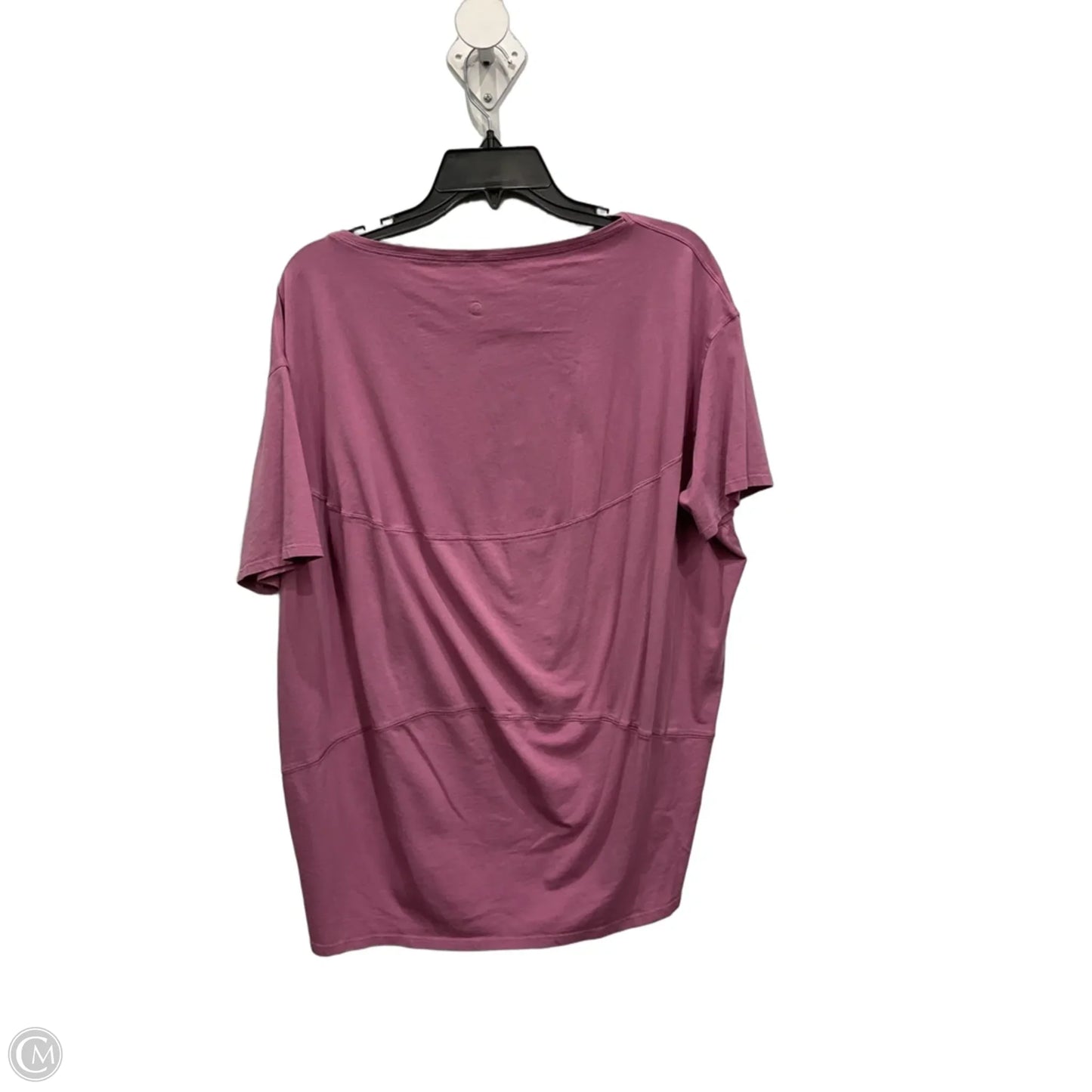 Athletic Top Short Sleeve By Lululemon In Purple, Size: L