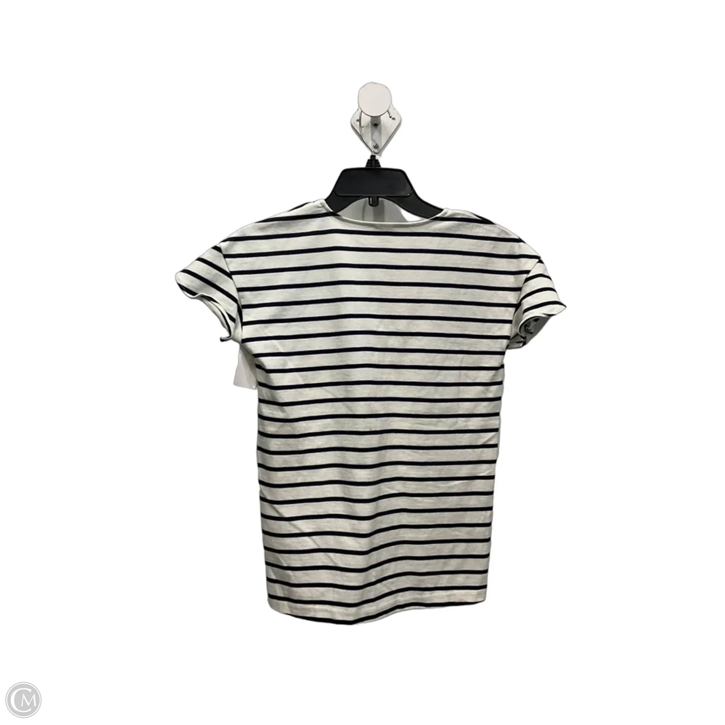 Top Short Sleeve By J. Crew In Striped Pattern, Size: Xxs