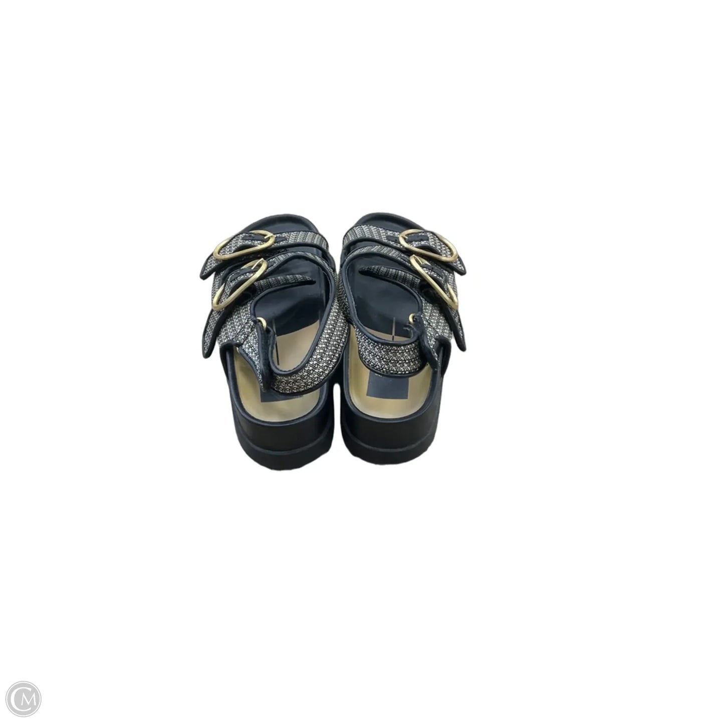 Sandals Flats By Dolce Vita In Black & Cream, Size: 9