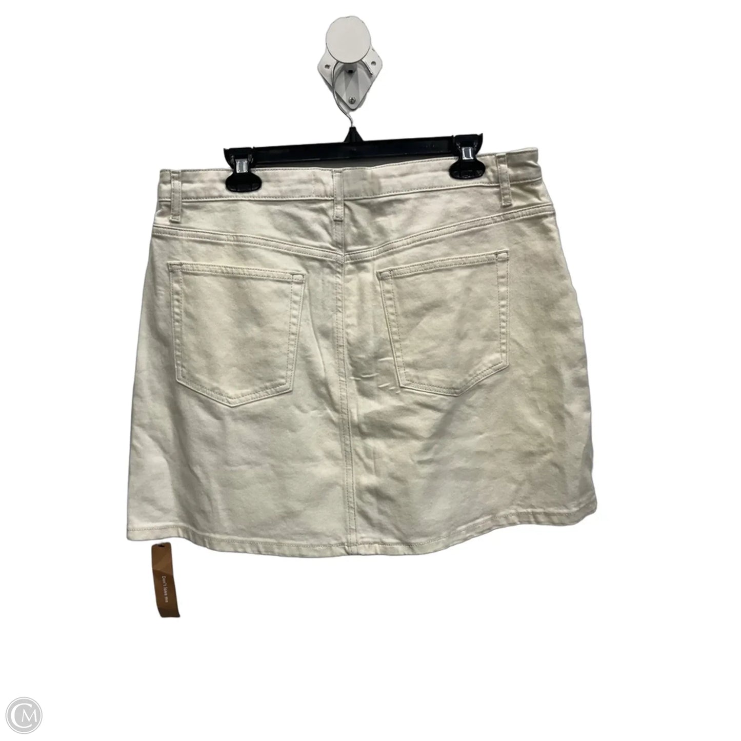 Skirt Mini & Short By Reformation In White Denim, Size: 10