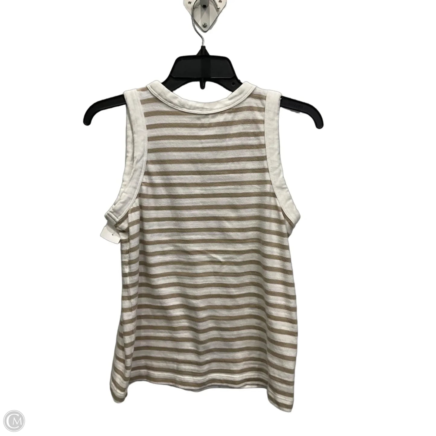 Top Sleeveless By Loft In Brown & Cream, Size: Xs