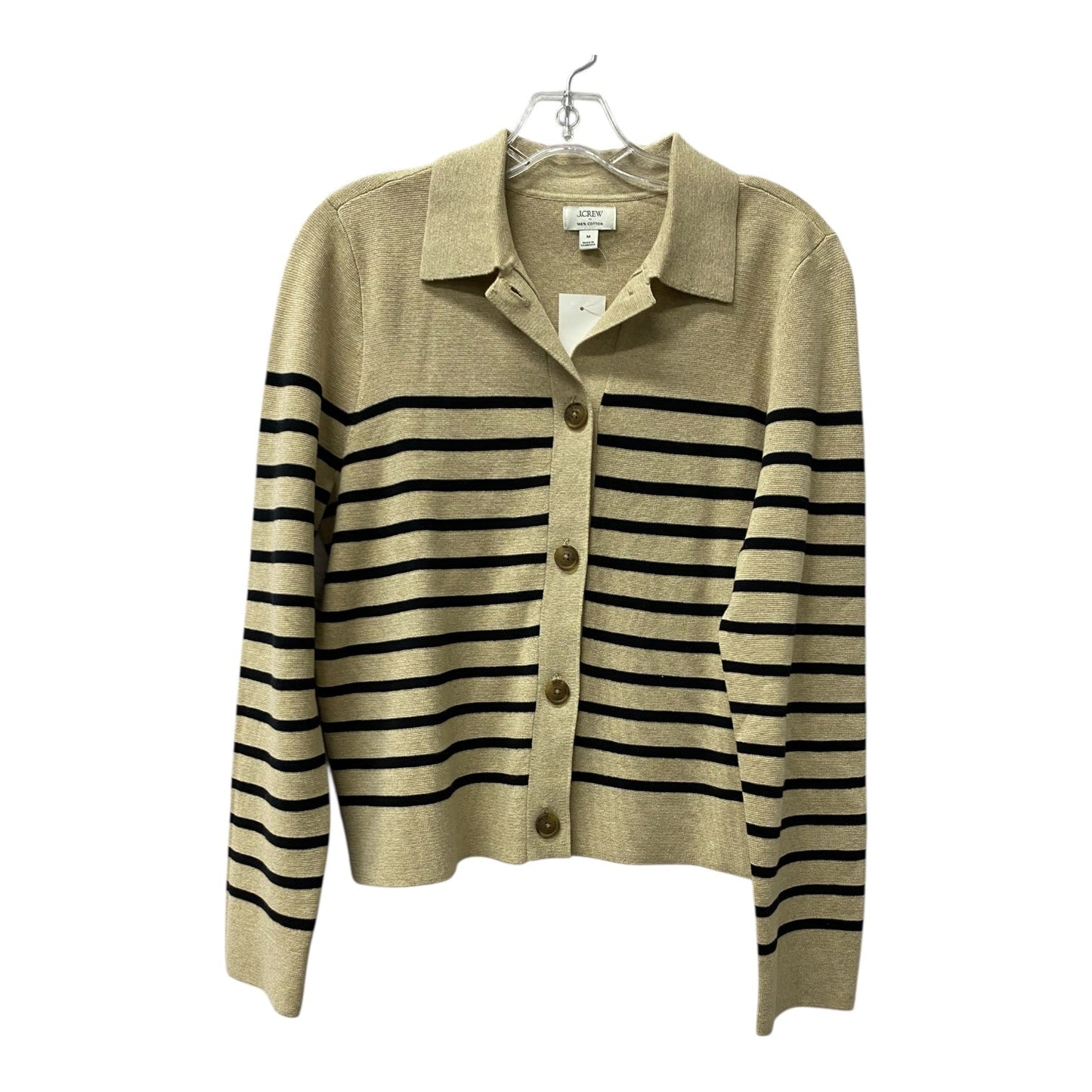 Sweater Cardigan By J. Crew In Brown, Size:M