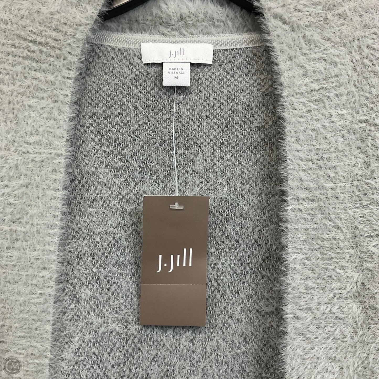 Sweater Cardigan By J. Jill In Grey, Size: M