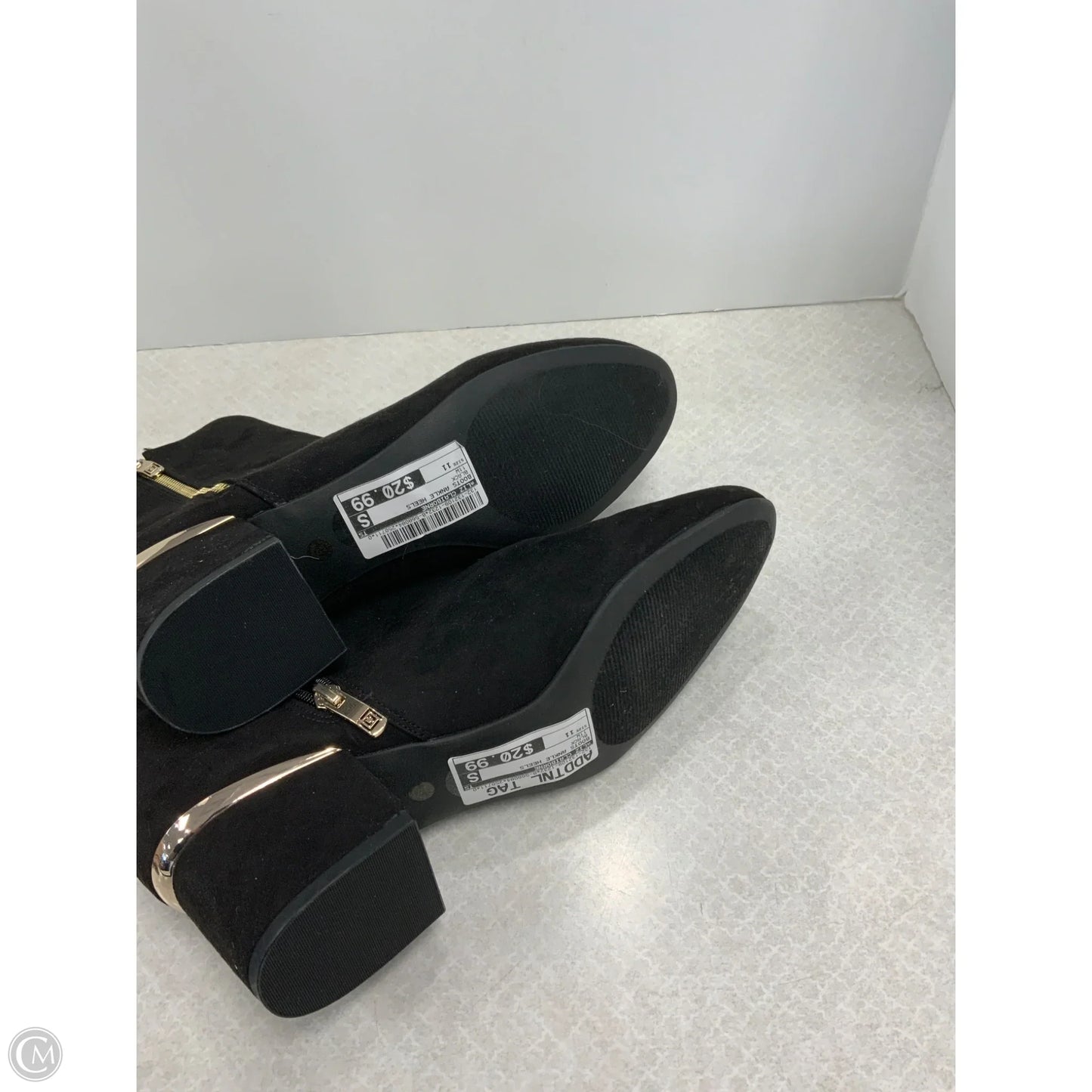 Boots Ankle Heels By Liz Claiborne In Black, Size: 11