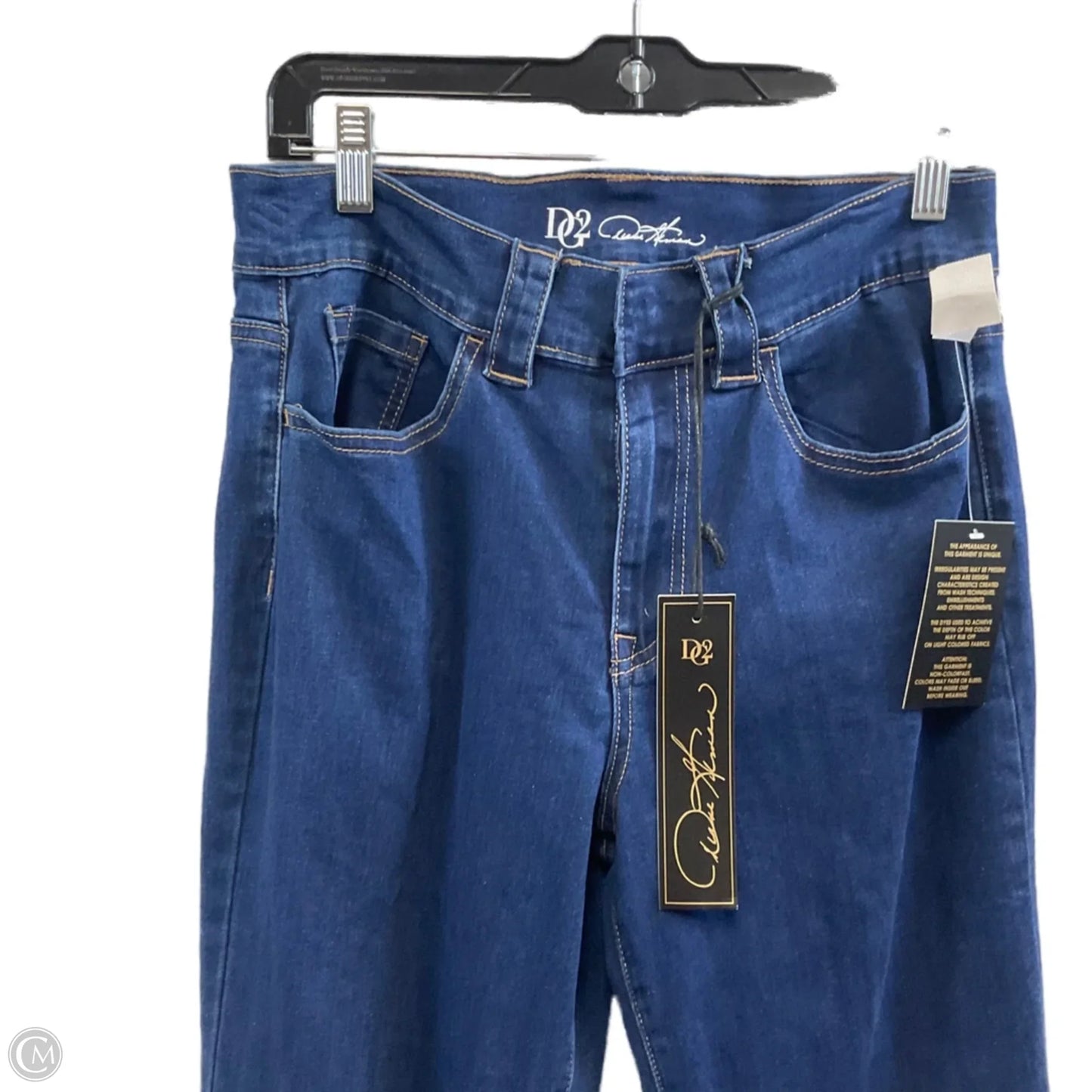 Jeans Wide Leg By Diane Gilman In Blue Denim, Size: 10