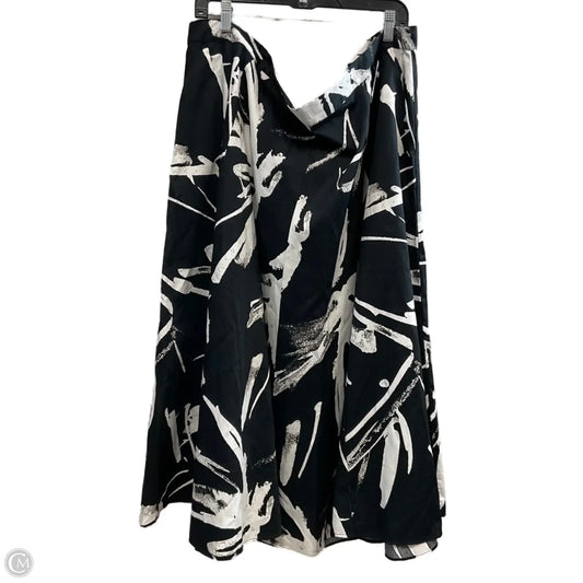 Skirt Maxi By Worthington In Black & White, Size: 3x