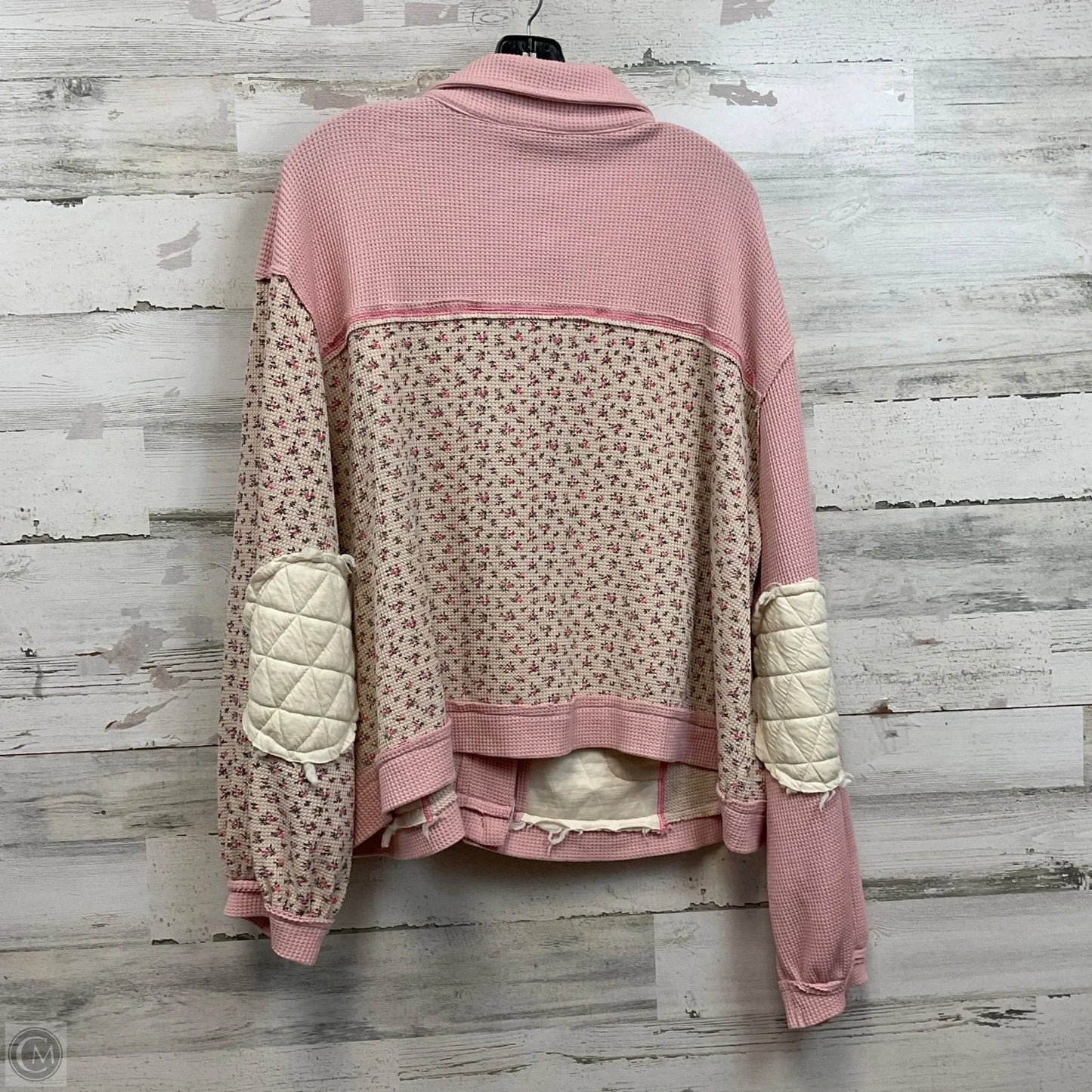Jacket Other By Pol In Pink & White, Size: L