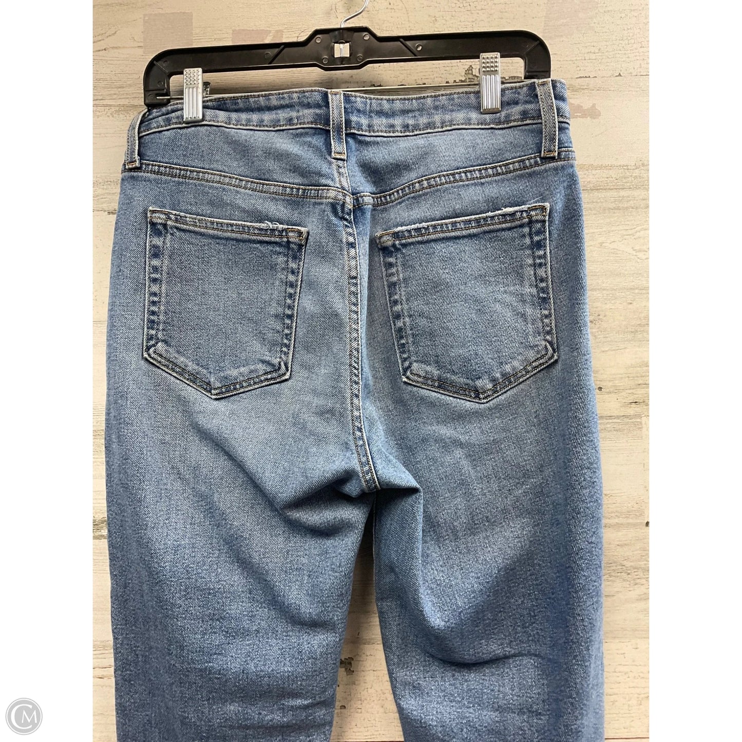 Jeans Boot Cut By Just Black In Blue Denim, Size: 8