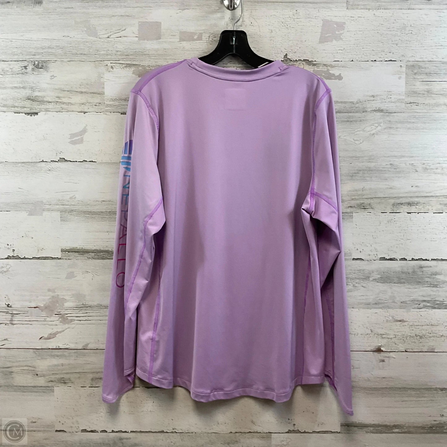 Athletic Top Long Sleeve Crewneck By NEPALLO In Purple, Size: Xl