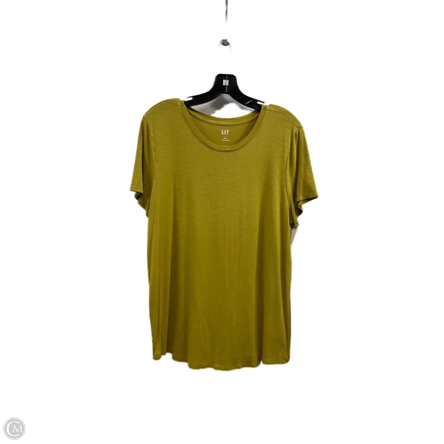 Top Short Sleeve Basic By Gap In Green, Size: L