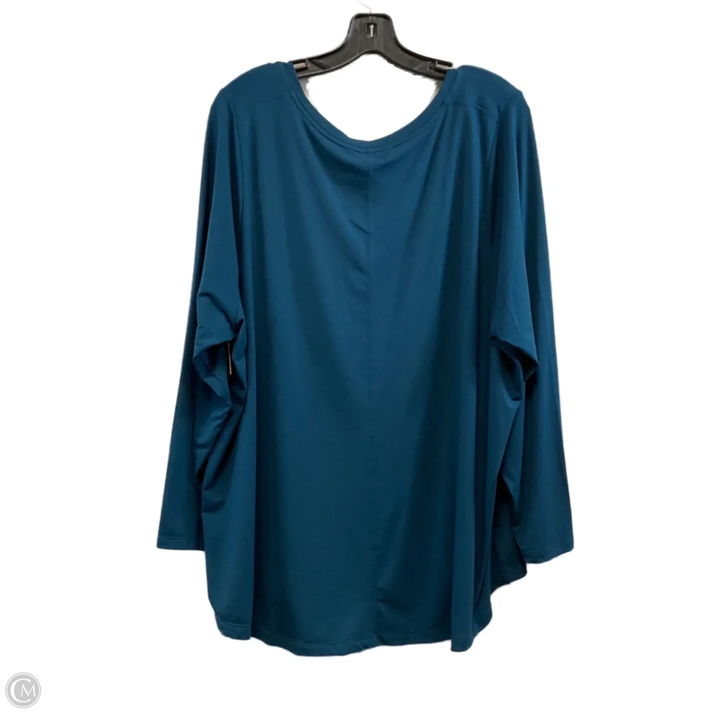 Athletic Top Long Sleeve Crewneck By Athleta In Green, Size: 2x