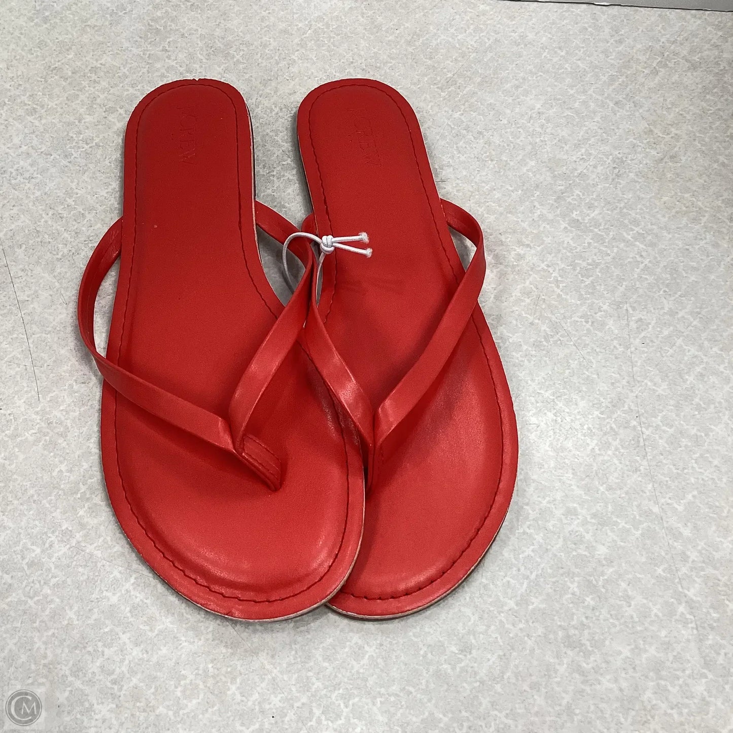 Sandals Flip Flops By J. Crew In Red, Size: 10